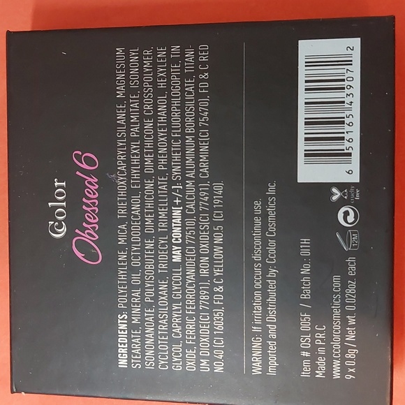 HOST GIVEAWAY! Color Color - Obsessed 6 Eyeshadow Pallette - Picture 4 of 4